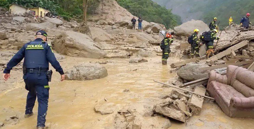 ভারী বৃষ্টিপাতে ভূমিধস কলম্বিয়ায়, ১২ জনের মৃত্যু